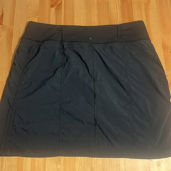 PRANA "Koen" Exercise Mini Skirt / Skort in Black: Sz XL - Picture 6 of 12